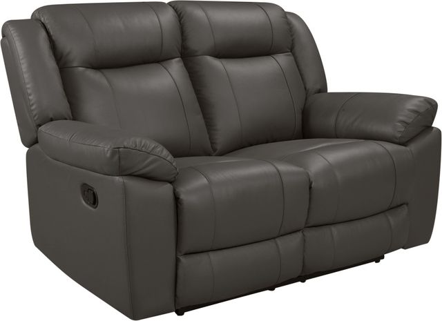 New Classic® Home Furnishings Taggart Gray Dual Reclining Loveseat-0