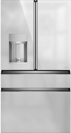 Café™ 36 in.  22.3 Cu. Ft. Platinum Glass Counter Depth French Door Refrigerator