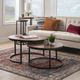 Powell® Wynter Brown Nesting Coffee Table with Black Frame-1