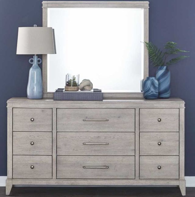Liberty Furniture New Haven Sanctuary White Dresser and Mirror-1