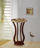 Coaster® Elton Brown Round Marble Top Accent Table-1