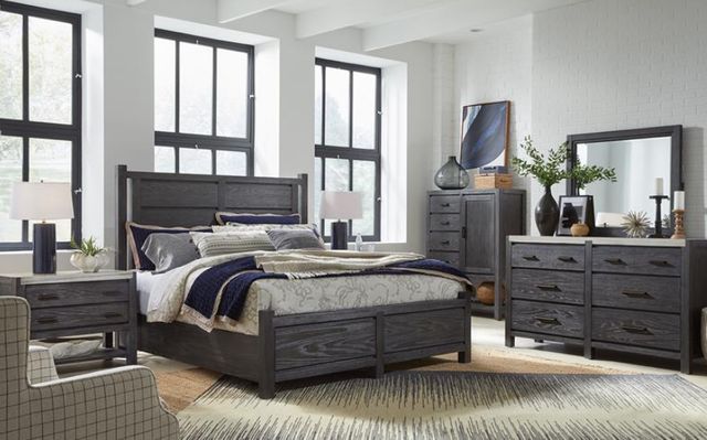 Magnussen Home® Plum Creek Ravenwood Black King Panel Headboard-1