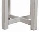 Million Dollar Rustic Cottage Rustic Brown Round End Table with White Base-1