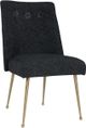 TOV Furniture Batik Black Textured Linen Dining Chair-0