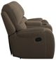 Emerald Home Adrian Walnut Brown Manual Glider Reclining Loveseat with Console-5