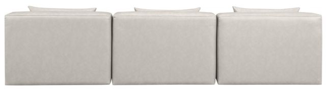 Meridian Furniture Cube 3-Piece Cream Modular Sectional Armless Sofa-2