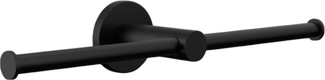 PEERLESS® Precept® Matte Black Double Toilet Paper Holder-0