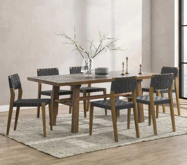 Classic Home Orlando 2-Piece Black/Mossed Brown Dining Chair Set-1