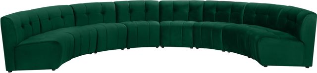 Meridian Furniture Limitless 8-Piece Green Velvet Modular Sectional-0