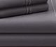 Malouf® Woven Supima® Premium Cotton Charcoal Queen Sheet Set-0