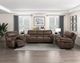 Homelegance® Proctor Brown Manual Double Reclining Console Loveseat-1