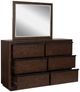 Signature Design by Ashley® Dilenno Dark Brown Dresser and Mirror-3