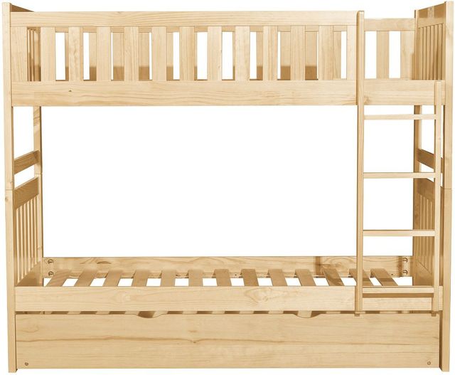 Homelegance® Bartly Natural Pine Youth Twin/Twin Bunk Bed with Twin Trundle-2