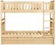 Homelegance® Bartly Natural Pine Youth Twin/Twin Bunk Bed with Twin Trundle-2