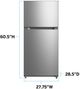 Avanti® 30" 14.2 Cu. Ft. Stainless Steel Top Freezer Refrigerator -2