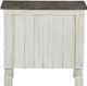 Signature Design by Ashley® Havalance Gray Chairside End Table with Distressed Vintage White Base-4
