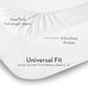 Malouf® Woven Supima® Premium Cotton White Split Queen Sheet Set-4