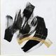 Stylecraft Golden Brushstroke II Black/White Wall Art-1