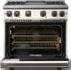 Viking® 7 Series 36" Pure White Pro Style Liquid Propane Gas Range with Griddle-1