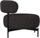 Elements International Antonia Black Swivel Chair-4