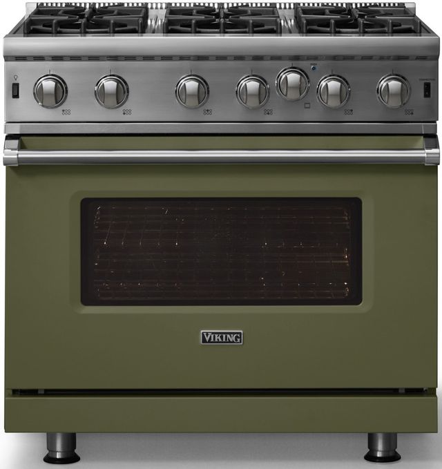 Viking® 5 Series 36" Martini Pro Style Liquid Propane Gas Range-3