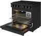 Thor Kitchen® A Series 36" Matte Black Contemporary Freestanding Pro Style LP Gas Range-4