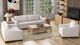 International Furniture Direct Natural Parota White Loveseat-1