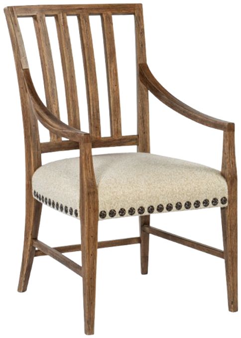 Hooker® Furniture Big Sky Vintage Natural/Saxony Porcelain Dining Arm Chair-0