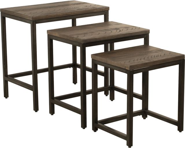 HH2 Home Castille 3-Piece Brown Nesting Tables-2