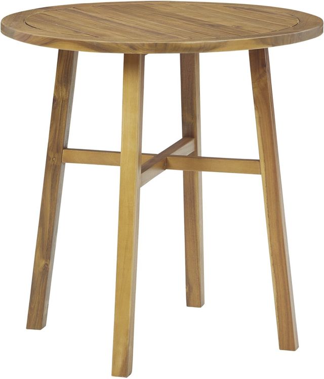 Signature Design by Ashley® Vallerie 3-Piece Brown Outdoor Bistro Set-4