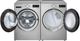 LG Graphite Steel Front Load Washer & Electric Dryer Laundry Pair-1