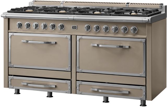 Viking® Tuscany 66" Nantucket Pro Style Dual Fuel Range with 2 Induction-2