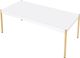 ACME Furniture Otrac White Coffee Table with Gold Base-4