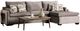 Furniture of America® Cramlington 2-Piece Light Gray Right-Arm Facing Sectional and Chaise-0