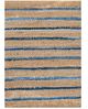 A & B Home Blue/Brown 2.5'x4' Rug with Shuttle Weave Durrie-1