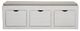 Million Dollar Rustic Orlando Storage White Bench-0