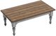 Flexsteel® Plymouth Medium Brown Coffee Table with Distressed Graywash Base-3