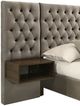 Coaster® Marley Light Brown Eastern King Upholstered Platform Bed with Headboard Panels -4