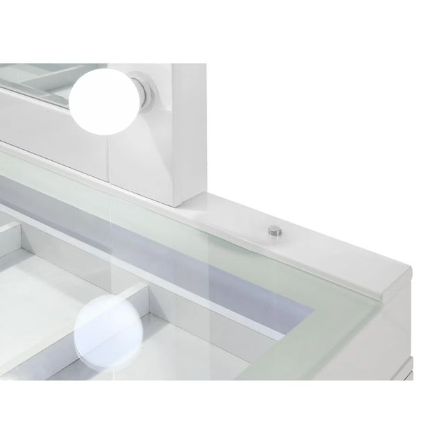 Crown Mark Luxo White Vanity Top and Base-2