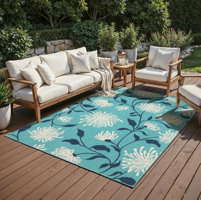 Oriental Weavers™ Meridian Blue 5'x8' Area Rug-1