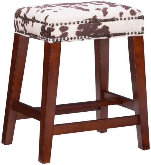 Linon Wyatt Brown Counter Stool-0
