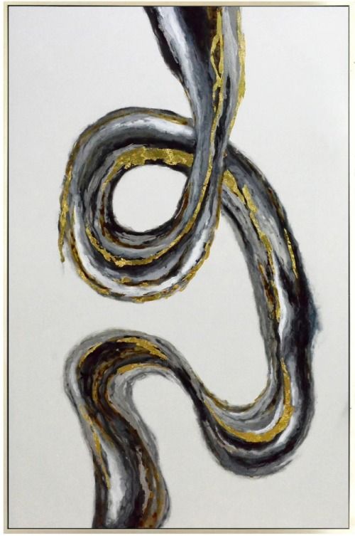 Harp & Finial® Wave Framed Canvas Wall Art-0
