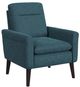 Elements International Hawk Espresso/Radiance Green Accent Arm Chair-0