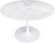 Zuo® Modern Phoenix Marbel Top Dining Table with White Base-1