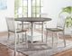 Steve Silver Co. Joanna 5-Piece Ivory/Mocha Round Counter Height Dining Set-0