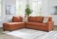 Signature Design by Ashley® Aviemore 2-Piece Spice Left-Arm Facing Sectional and Chaise-1
