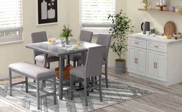 Emerald Home Seneca Gray Gathering Table-1