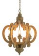 A & B Home Natural 6-Lights Chandelier-4