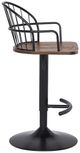 Armen Living Edward Black/Walnut Bar Stool-4