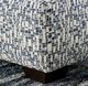 Furniture of America® Darlington Ivory/Navy Ottoman-1